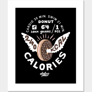 donut 240 kcal Posters and Art